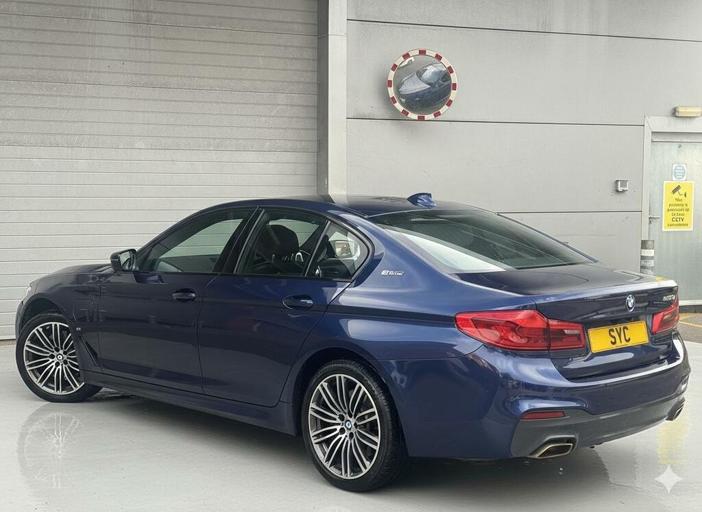 BMW 5 Series 2.0 530E 9.2Kwh M Sport Euro 6 Ss HV68KUR Blue #4