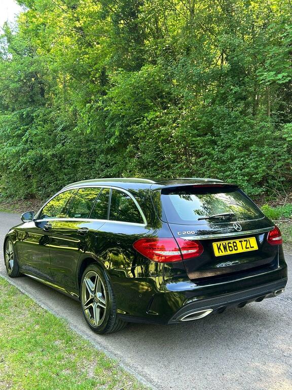 Mercedes-Benz C Class 1.5 C200 Mhev Eq Boost Amg Line G-tronic Euro 6 KW68TZL Black #6