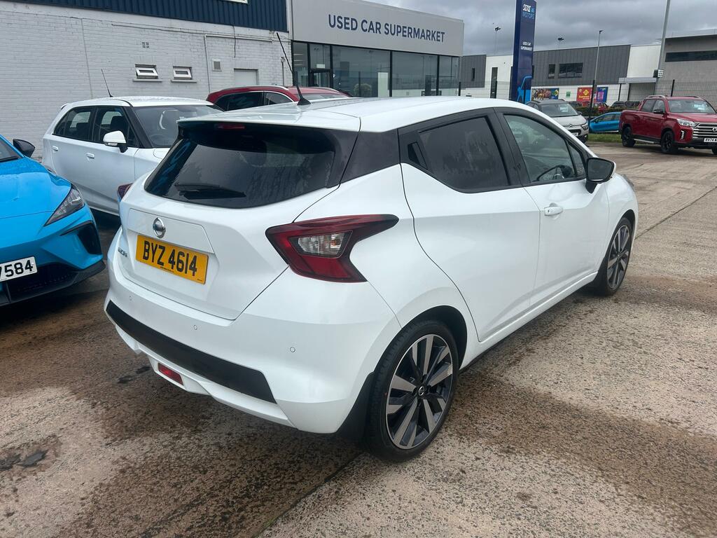 Nissan Micra 1.0 Ig-t 92 Tekna White #3