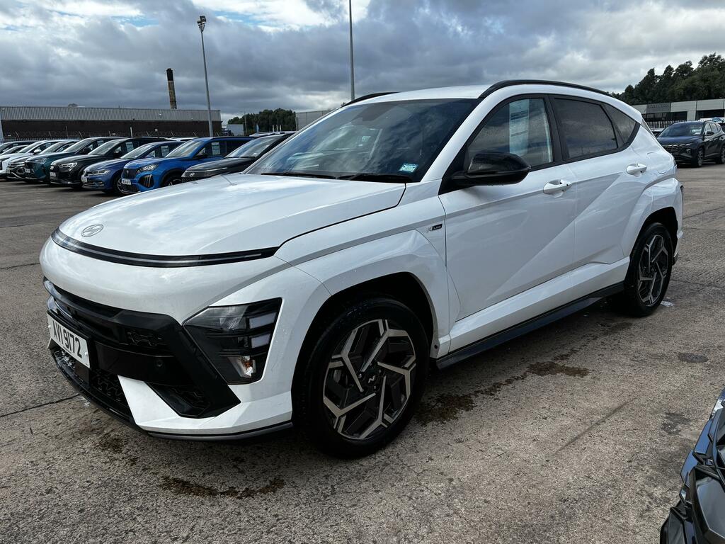 Hyundai Kona 1.6 Hybrid 129 N Line Dct White #3