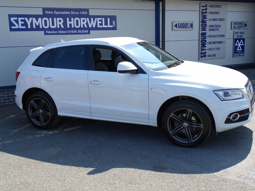 Audi Q5 2.0 Tdi S Line Plus S Tronic Quattro Euro 6 Ss White #3