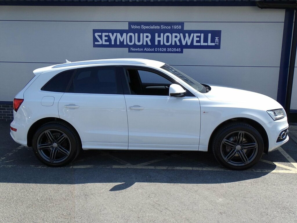 Audi Q5 2.0 Tdi S Line Plus S Tronic Quattro Euro 6 Ss White #6