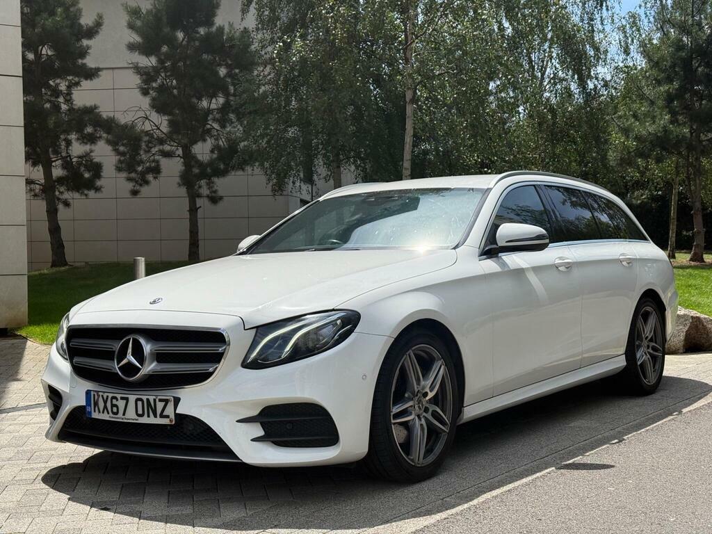 Mercedes-Benz E Class 2.0 E220d Amg Line G-tronic Euro 6 S S White