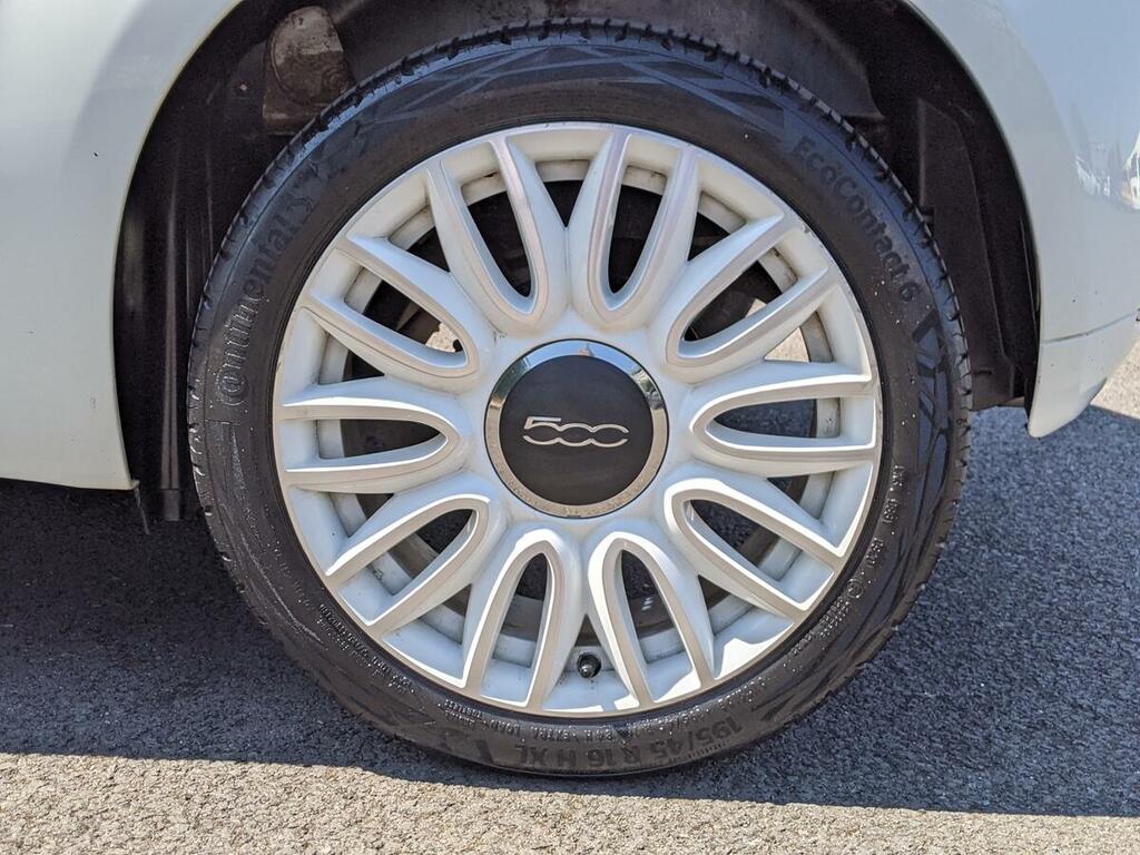 Fiat 500 Hatchback White #9