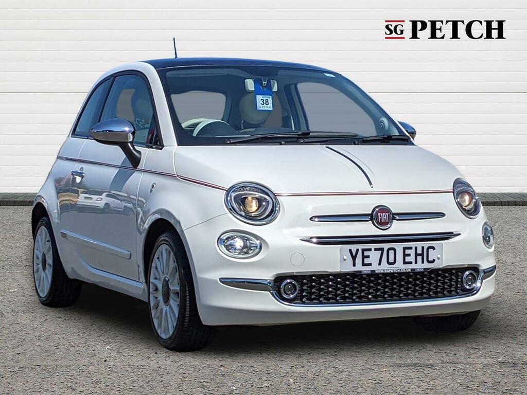 Fiat 500 Hatchback White #1