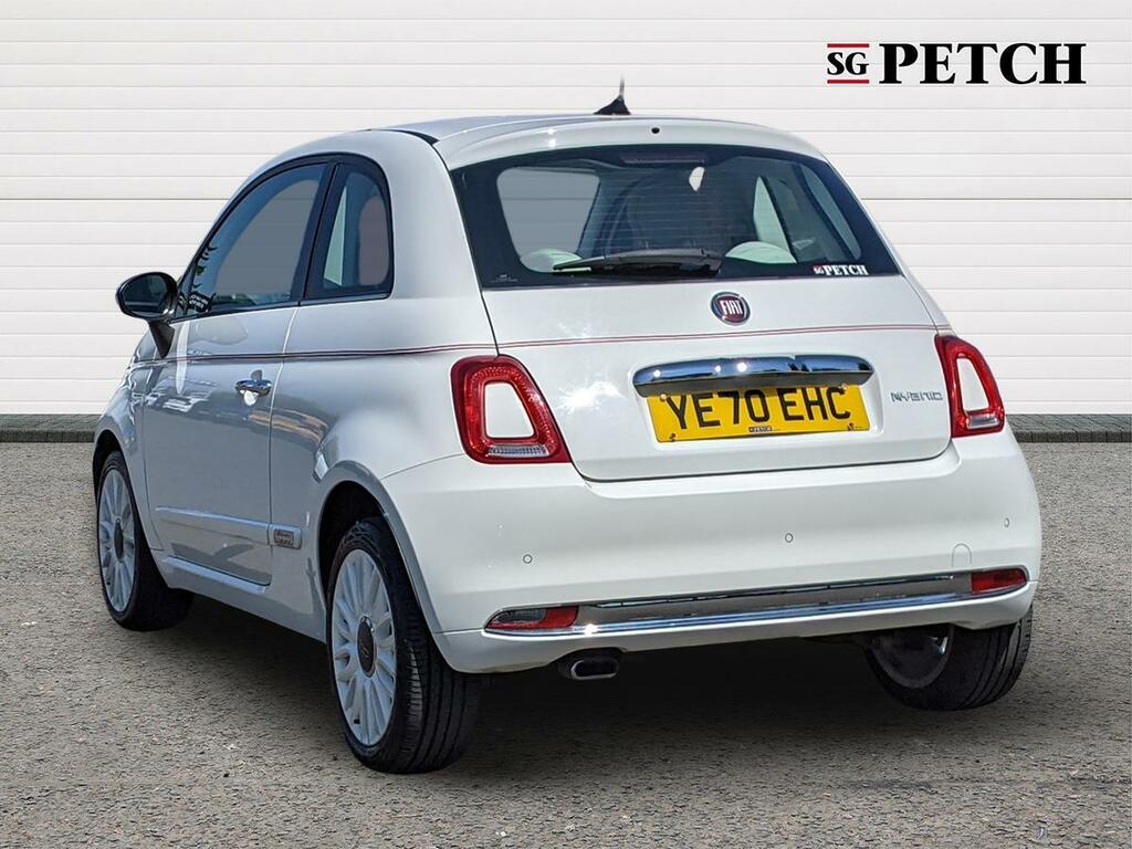 Fiat 500 Hatchback White #5