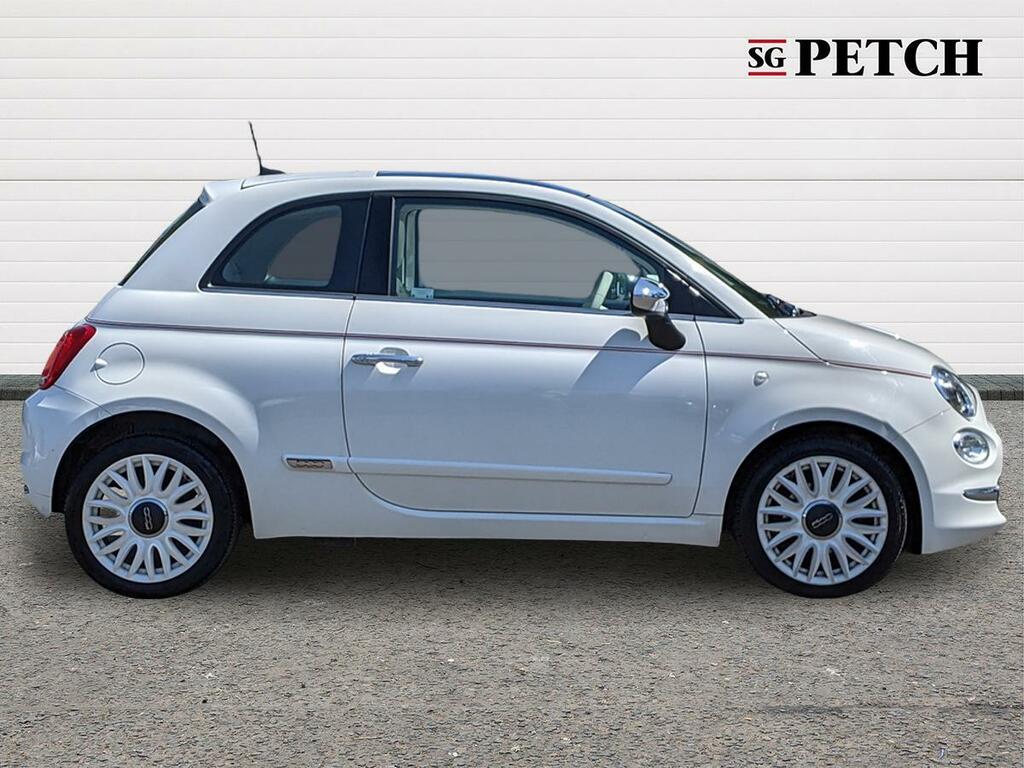 Fiat 500 Hatchback White #2
