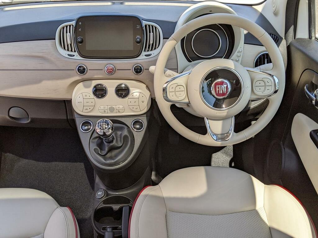 Fiat 500 Hatchback White #11