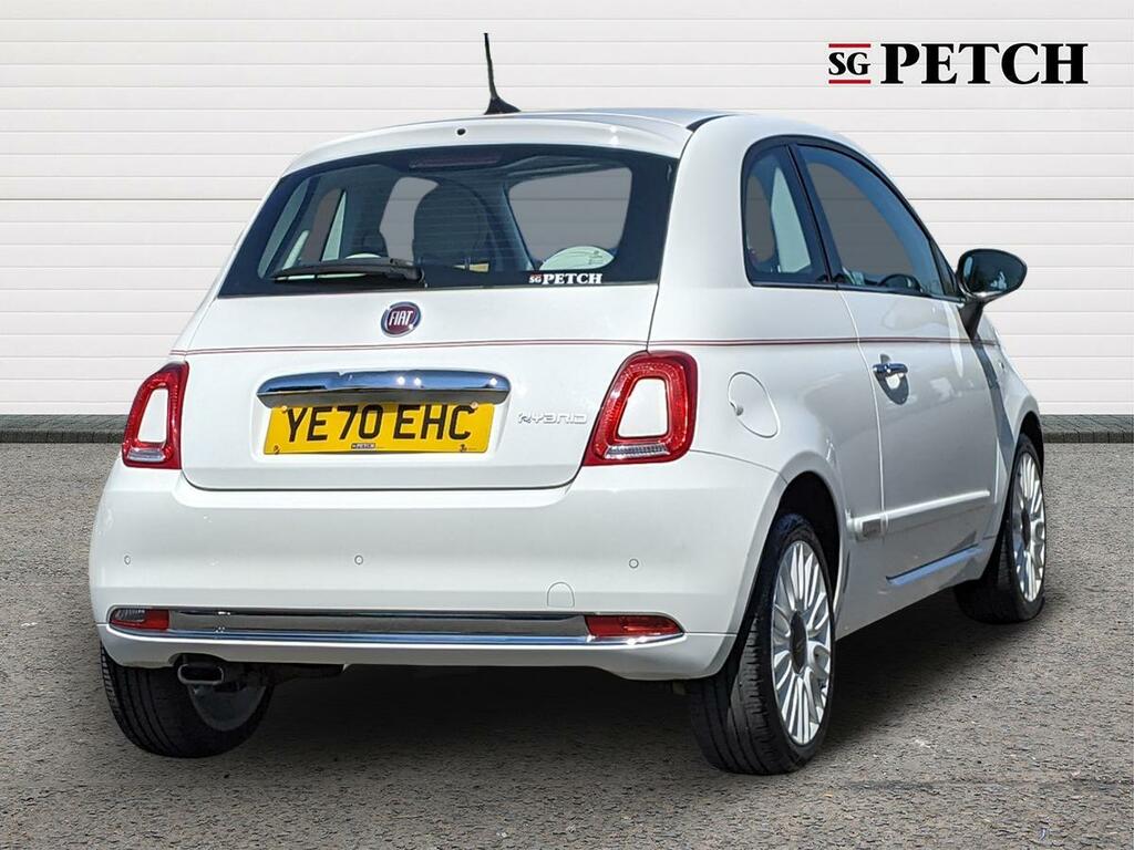Fiat 500 Hatchback White #3