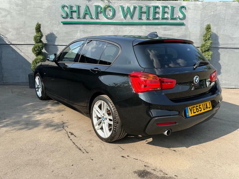 BMW 1 Series 2.0 118D M Sport Hatchback Euro 6 YE65UAJ Black #2