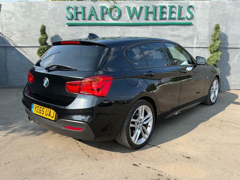 BMW 1 Series 2.0 118D M Sport Hatchback Euro 6 YE65UAJ Black #5