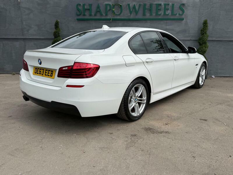BMW 5 Series 2.0 520D M Sport Saloon Euro 6 S White #5