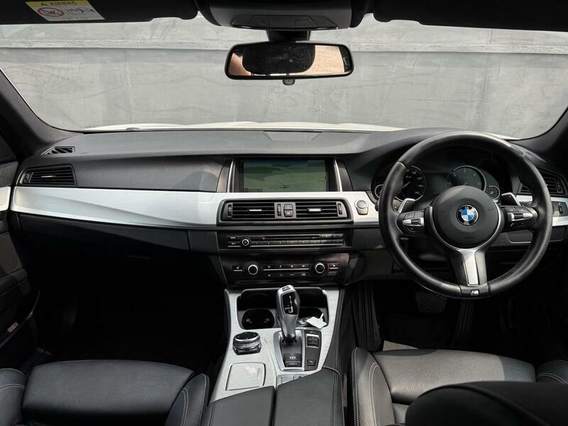 BMW 5 Series 2.0 520D M Sport Saloon Euro 6 S White #3
