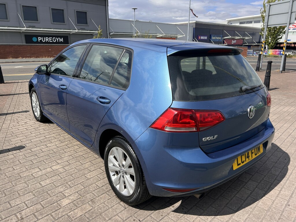 Volkswagen Golf Hatchback 1.6 Tdi Bluemotion Tech Se 2014 Blue #4