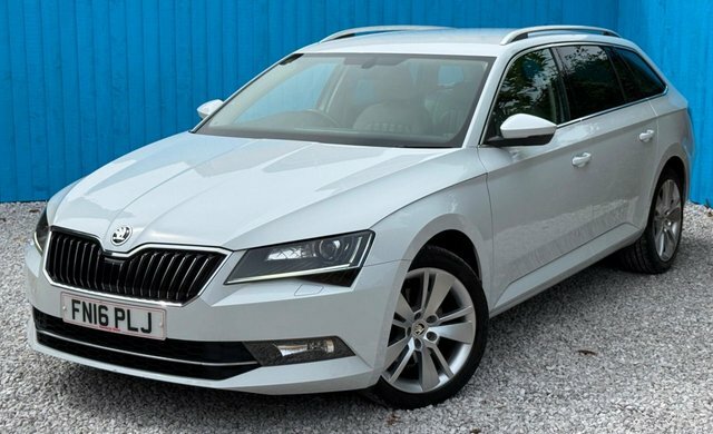 Skoda Superb 2016 2.0 Tdi Se L Executive Estate Dsg White