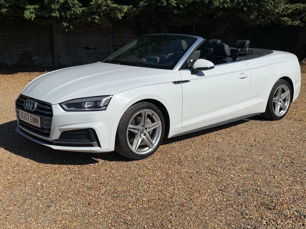 Audi A5 2.0 Tdi S Line S Tronic Euro 6 S S White #5