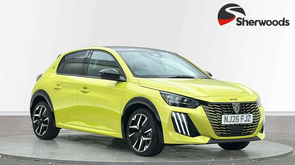 Peugeot 208 1.2 Turbo Gt Hatchback Euro 6 S NJ26FJZ Yellow