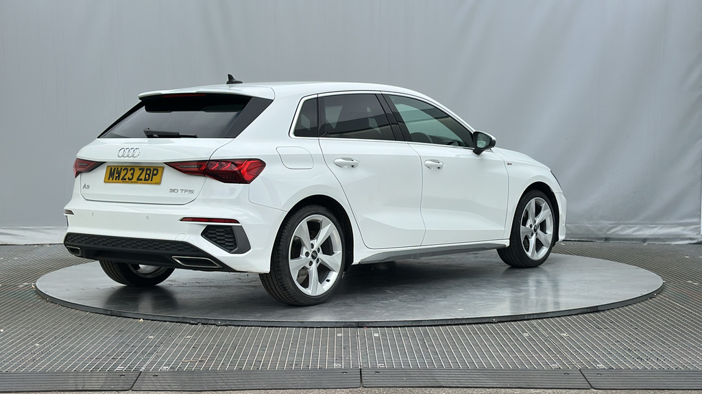 Audi A3 1.0 Tfsi 30 S Line Sportback Eur MW23ZBP White #6