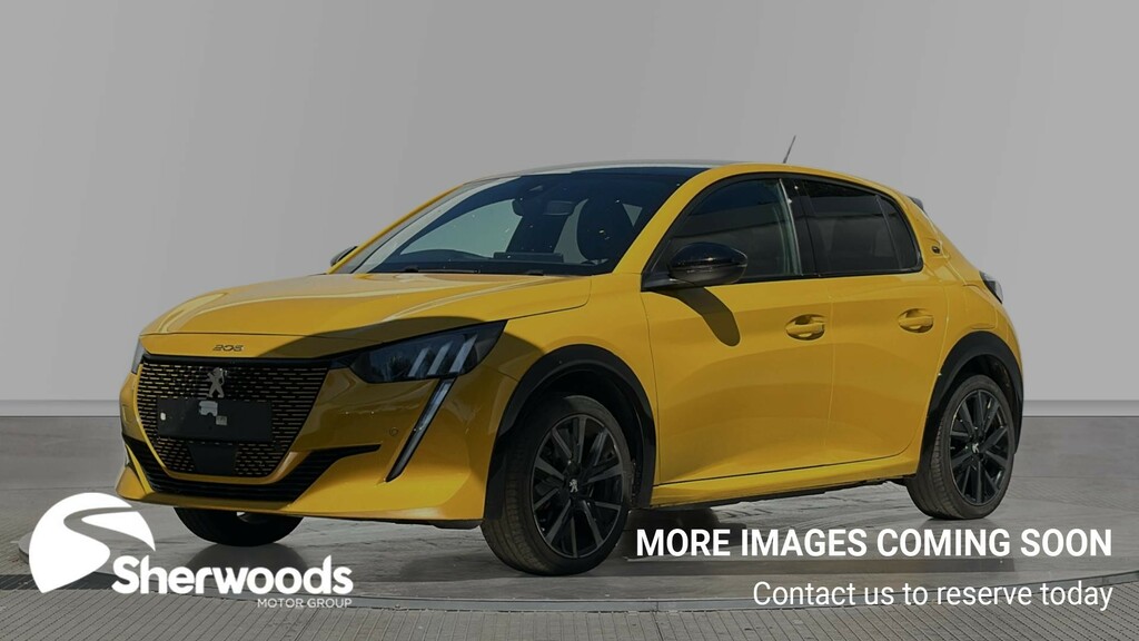 Peugeot e-208 50Kwh Gt Hatchback 7.4Kw Charge NV73UXY Yellow #2