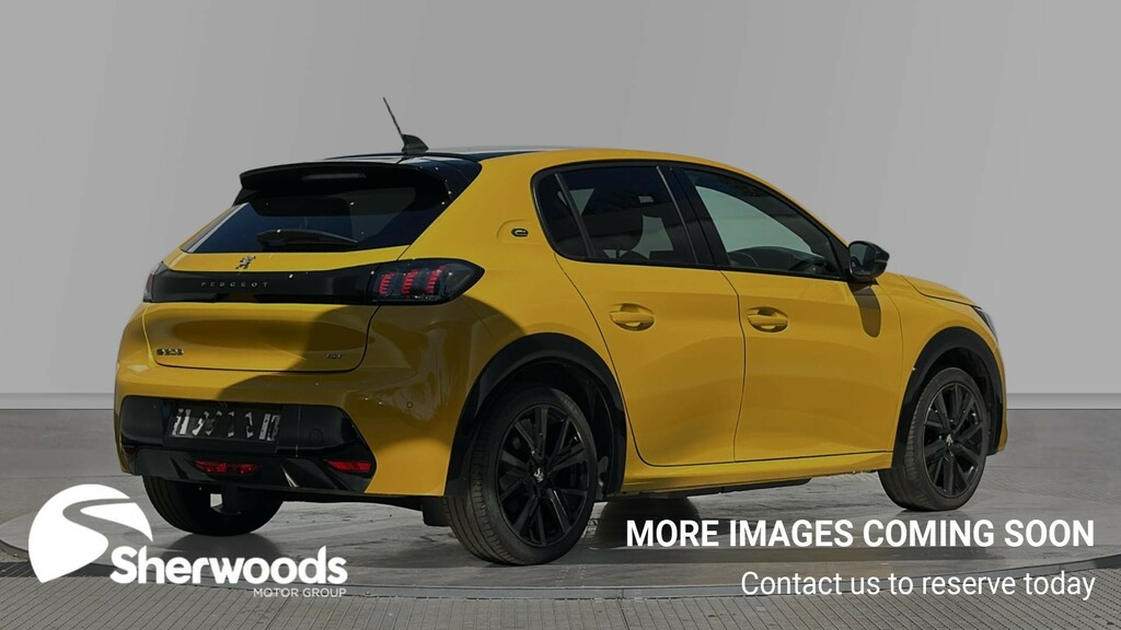 Peugeot e-208 50Kwh Gt Hatchback 7.4Kw Charge NV73UXY Yellow #4