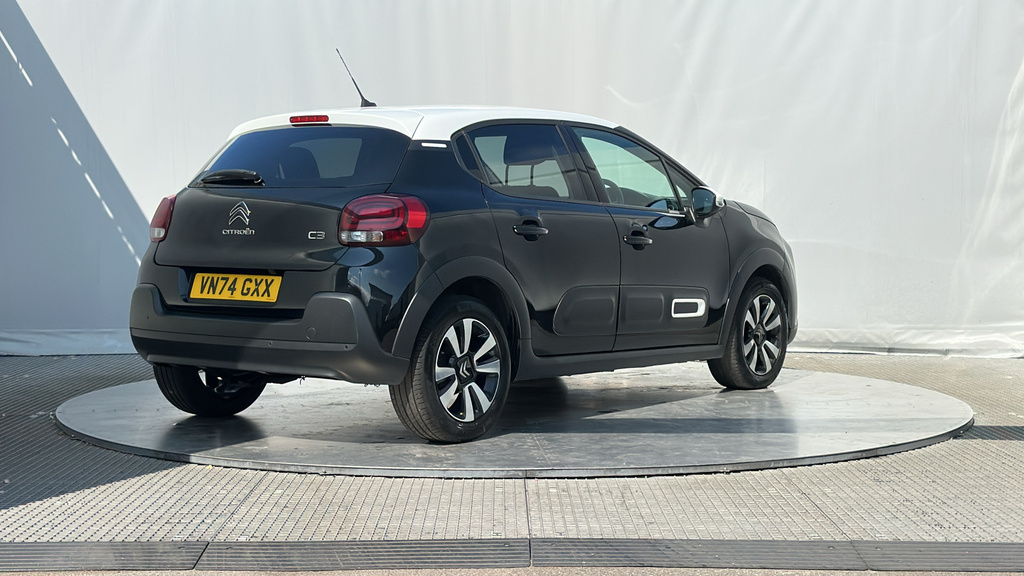 Citroen C3 1.2 Puretech Plus Hatchback Euro VN74GXX Black #6