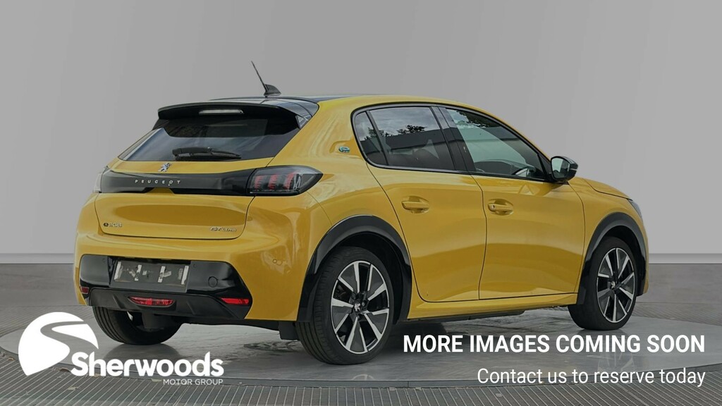 Peugeot e-208 50Kwh Gt Line Hatchback 136 Ps Yellow #3
