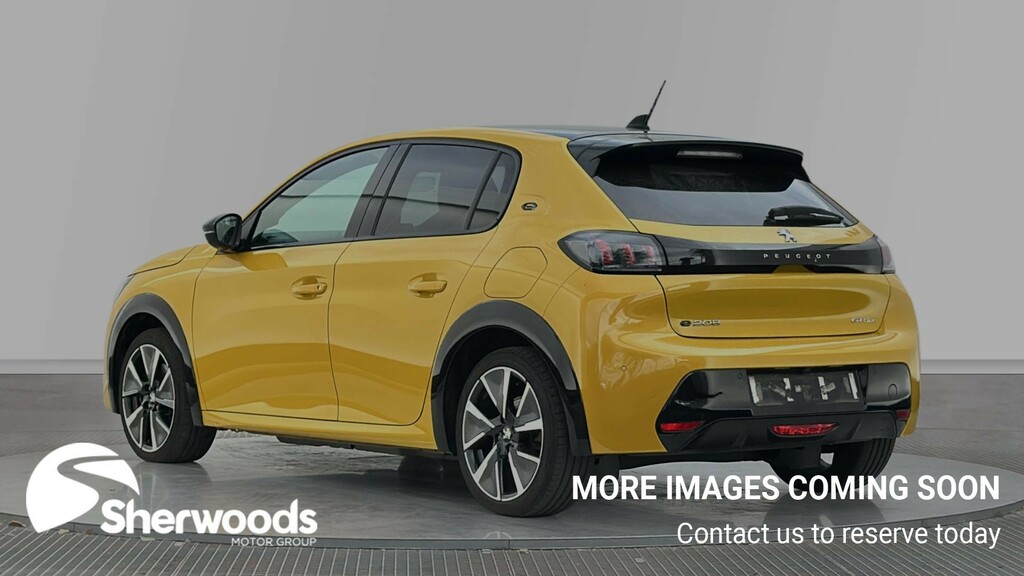 Peugeot e-208 50Kwh Gt Line Hatchback 136 Ps Yellow #2
