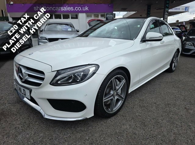 Mercedes-Benz C Class C300dh Amg Line Premium White