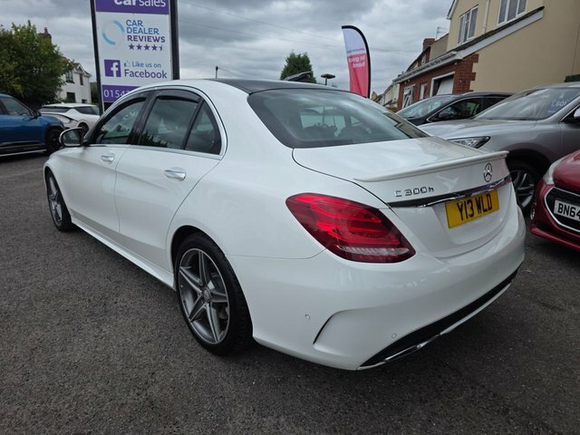 Mercedes-Benz C Class C300dh Amg Line Premium White #2