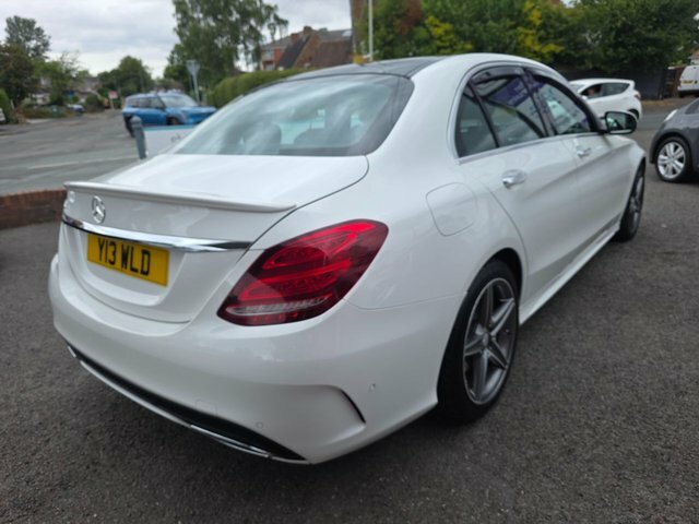 Mercedes-Benz C Class C300dh Amg Line Premium White #4