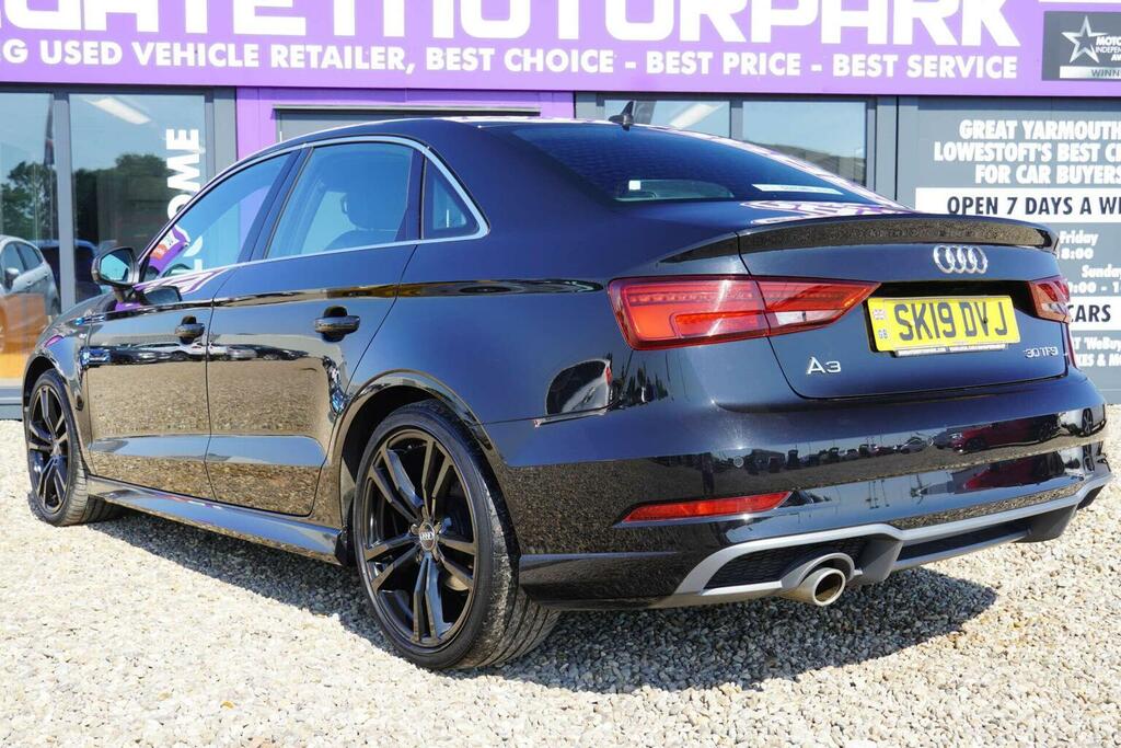 Audi A3 1.0 Tfsi 30 S Line Euro 6 Ss SK19DVJ Black #6