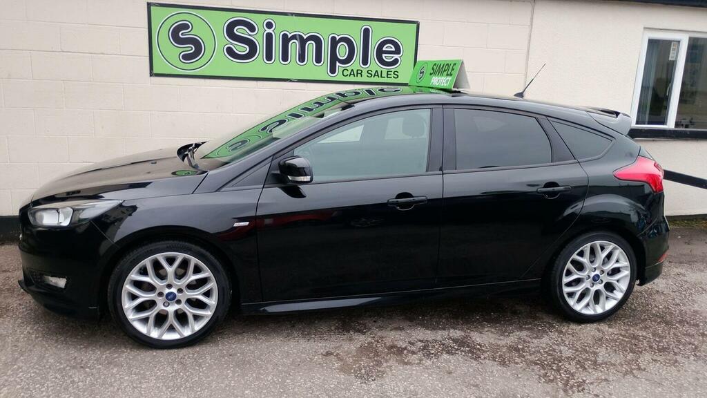 Ford Focus Hatchback 1.5 Tdci St-line Euro 6 Ss 2017 WN17RJU Black #6