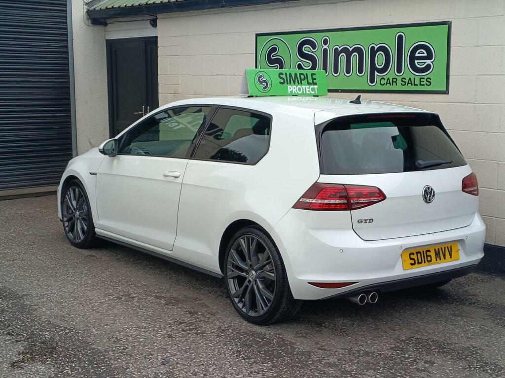 Volkswagen Golf Hatchback 2.0 Tdi Bluemotion Tech Gtd Euro 6 Ss SD16MVV White #3