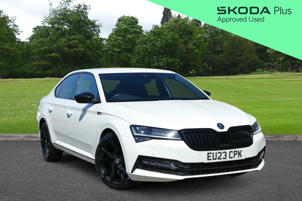 Skoda Superb 2.0 Tdi Cr Sport Line Plus Dsg 150 Ps White