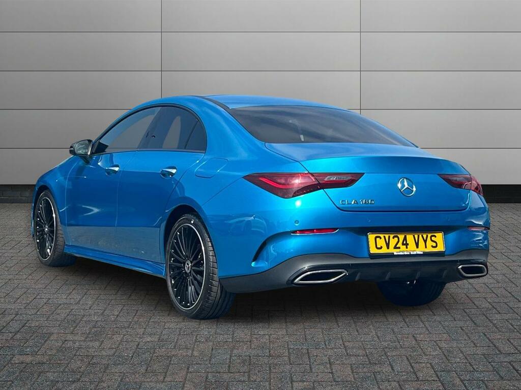 Mercedes-Benz CLA Class 1.3 Cla180h Mhev Amg Line Premium Plus Coupe 7G- Blue #2