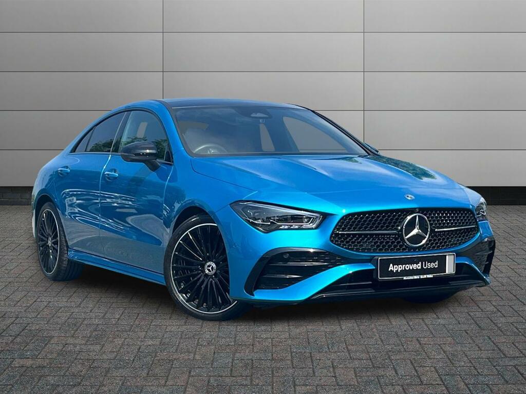 Mercedes-Benz CLA Class 1.3 Cla180h Mhev Amg Line Premium Plus Coupe 7G- Blue