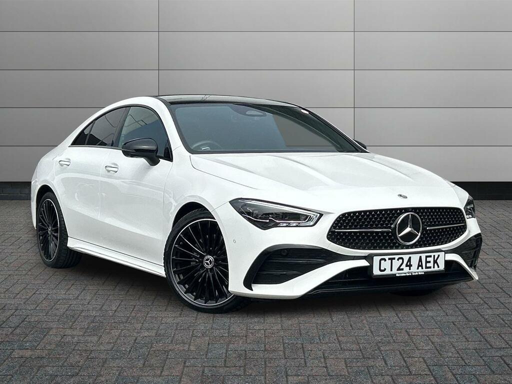 Mercedes-Benz CLA Class 1.3 Cla200h Mhev Amg Line Premium Plus Coupe 7G- White