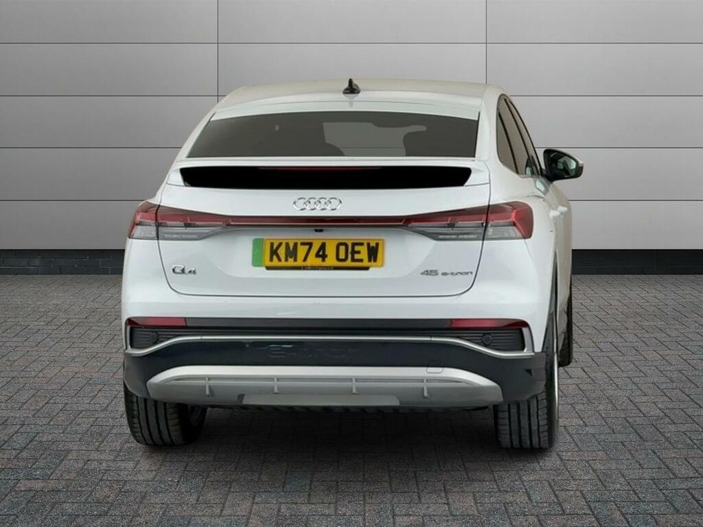 Audi Q4 E Tron 45 S Line Sportback 82Kwh KM74OEW White #6