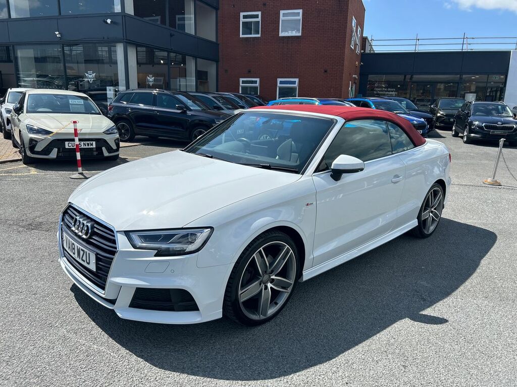 Audi A3 Cabriolet 2018 2.0 Tdi S Line Convertible S Troni White #36