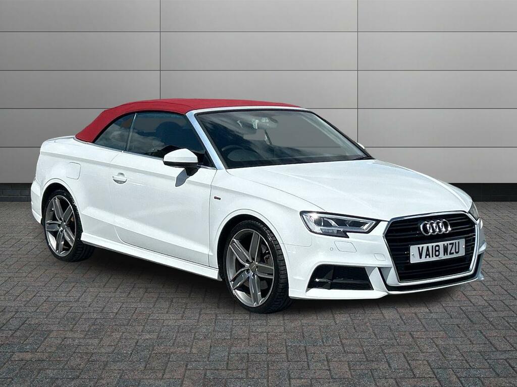 Audi A3 Cabriolet 1.5 Tfsi Cod S Line Convertible S Troni White