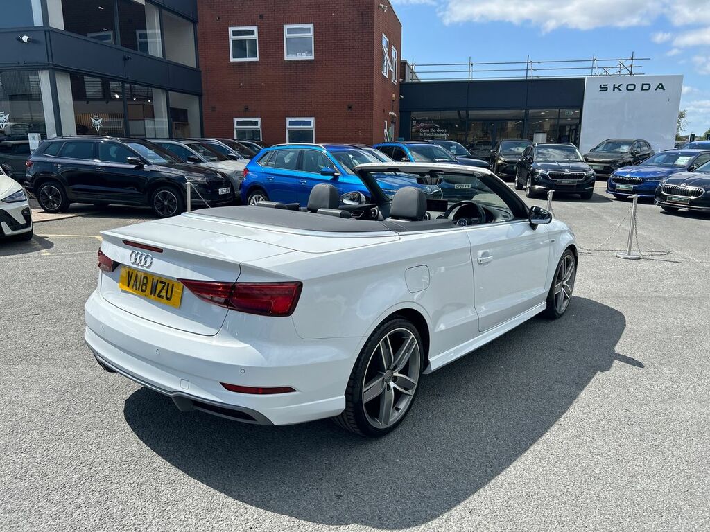 Audi A3 Cabriolet 2018 2.0 Tdi S Line Convertible S Troni White #42