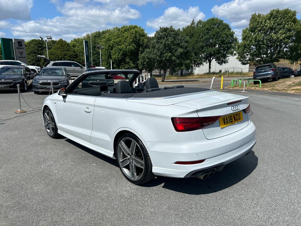 Audi A3 Cabriolet 2018 2.0 Tdi S Line Convertible S Troni White #41