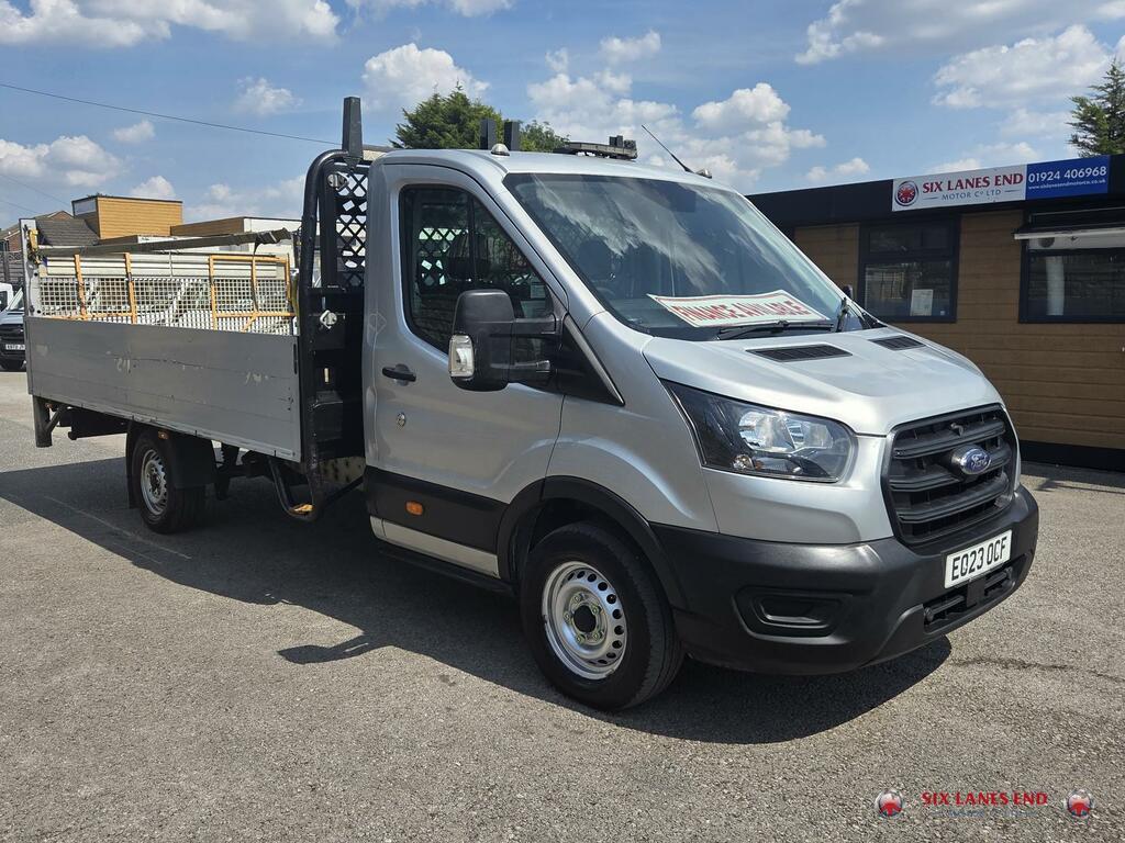 Ford Transit Custom 2.0 350 Ecoblue Leader Dropside Silver