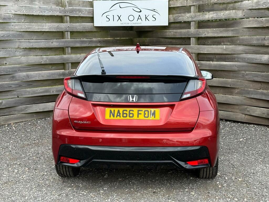 Honda Civic Hatchback 1.6 I-dtec Se Plus Navi Euro 5 Ss 5 Red #6