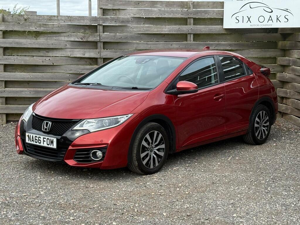 Honda Civic 1.6 I-dtec Se Plus Navi Euro 5 Ss Red #4