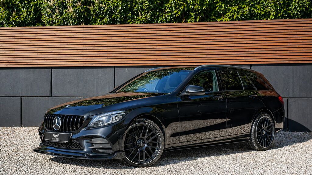 Mercedes-Benz C Class 2019 2.0 C300d Amg Line Edition Estate KS69CLZ Black