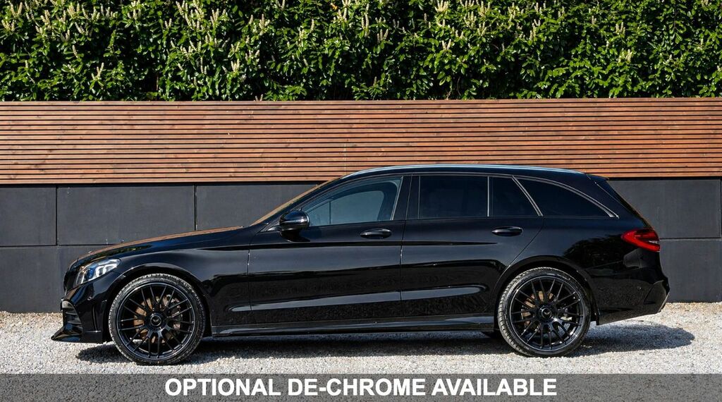 Mercedes-Benz C Class 2019 2.0 C300d Amg Line Edition Estate KS69CLZ Black #2