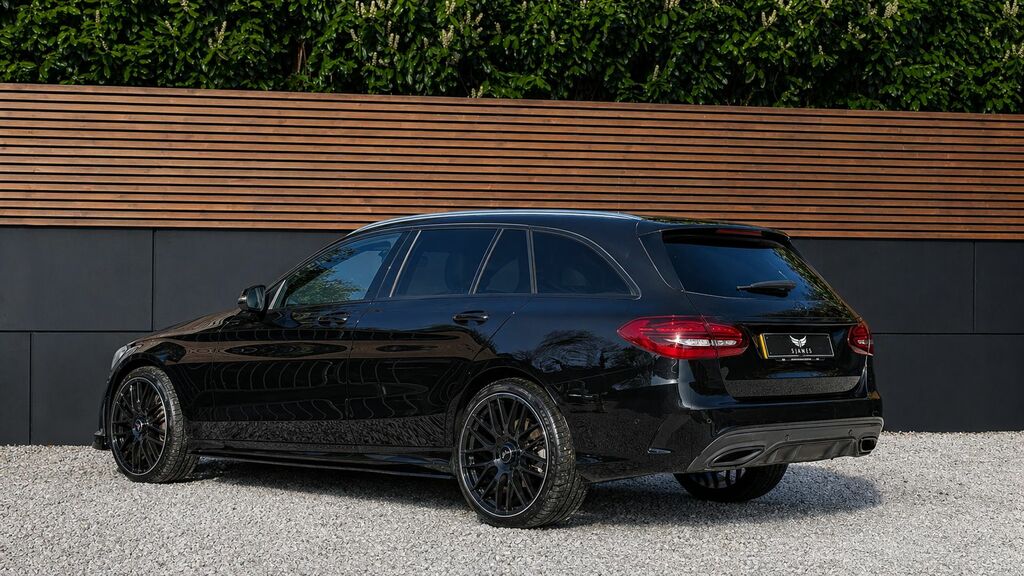 Mercedes-Benz C Class 2019 2.0 C300d Amg Line Edition Estate KS69CLZ Black #5