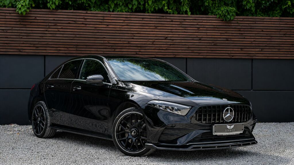 Mercedes-Benz A Class 2023 1.3 A250e 15.6Kwh Amg Line Executive Saloon LO23AXW Black #3