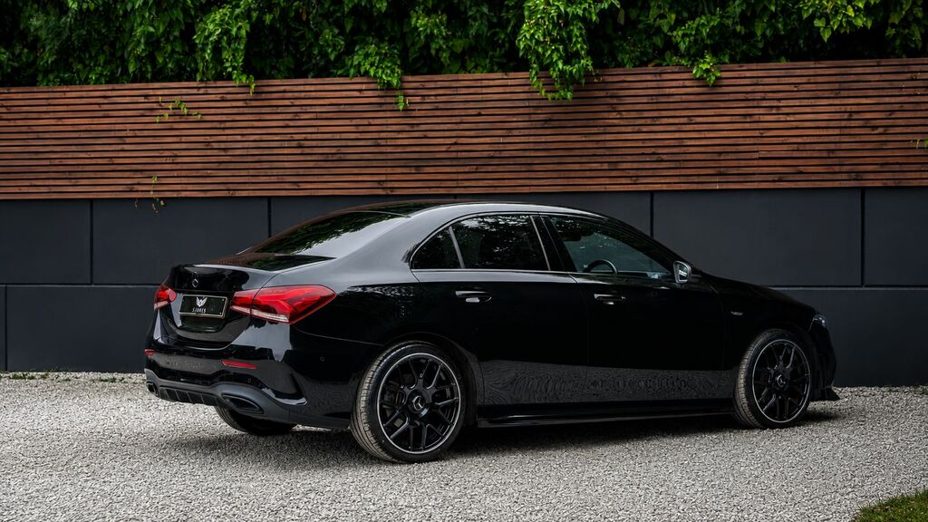 Mercedes-Benz A Class 2022 1.3 A200 Amg Line Edition Executive Saloon EJ22JWF Black #6